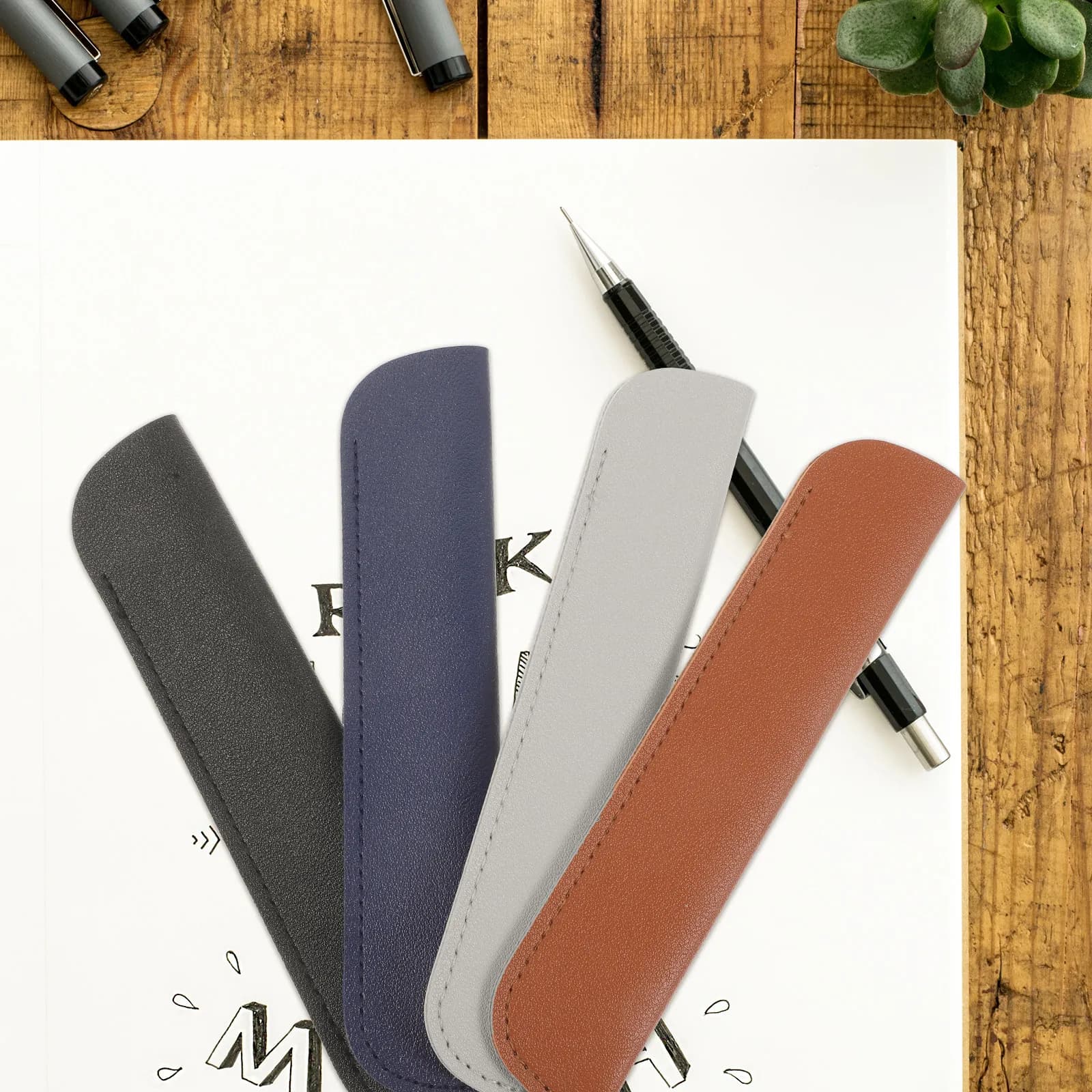 12Pcs Pen Pouch Sleeve Durable Fountain Pen Holder Case Protective Storage for Pens Holder Pouch