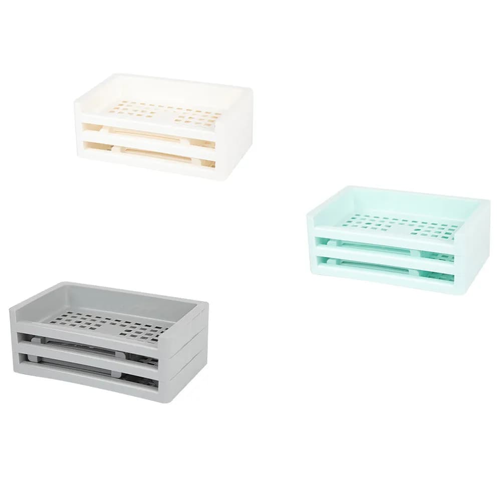 Organizer da Scrivania a 3 Livelli in Materiale PP per Rossetti, Eyeliner, Pennelli, Mascara, Smalti e Prodotti di Bellezza