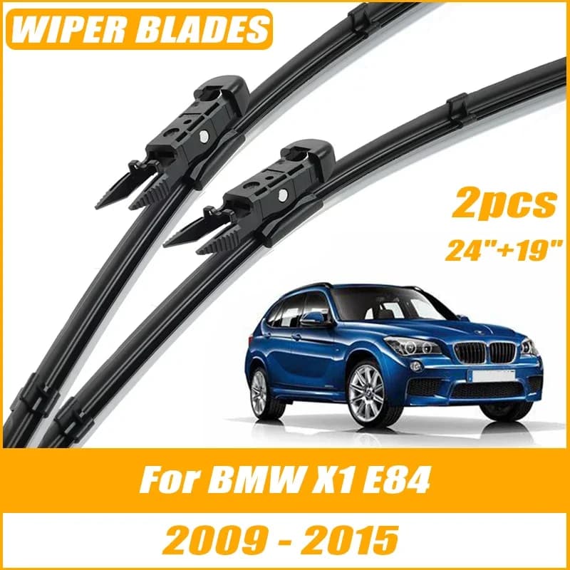 2pcs Wiper Front Wiper Blades For BMW X1 E84 2009-2015 Windshield Windscreen Clean Window Car Rain Brushes 24"+19"