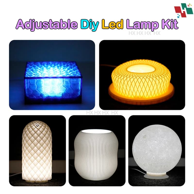 Per Bambu Lab Kit lampada a Led luce bianca/fredda/calda senza guscio lampada 001 Kit luce regolabile Parti luce a Led Hardware Modello fai da te