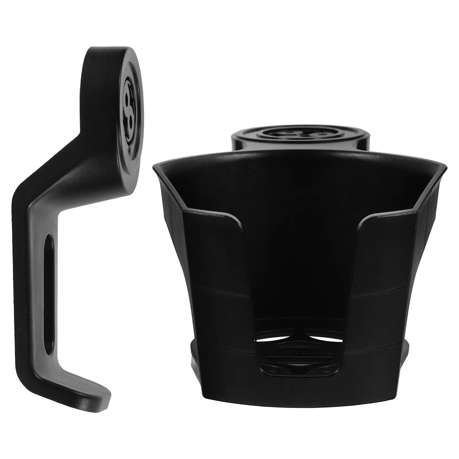 2 Pezzi Supporto Girevole Nero per Tazza e Cuffie da Scrivania, Morsetto per Scrivania Computer, Accessori Gaming, Bottiglia d'Acqua, Tazza, Cuffie