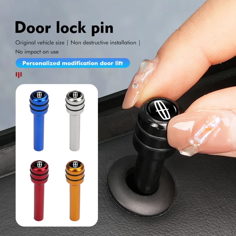 Serratura della porta di sicurezza dell'auto manopola della serratura del camion accessori per perno di trazione per Lincoln Mondeo MKZ MKX Aviator Navigator Continental Corsair