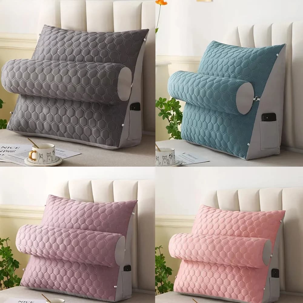 Bed Triangular Cushion Chair Comodin Lumbar Chair Back Cot Office Chair Pine Reading Living Room Cushion for Home