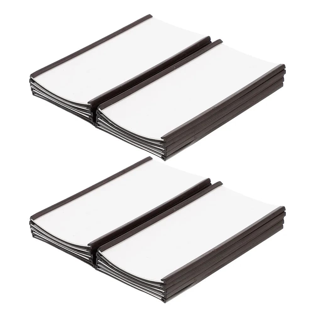 Portaetichette magnetici da 20 pezzi con inserti di carta sostituibili, strisce magnetiche per schedari, scaffali di magazzino, lavagne