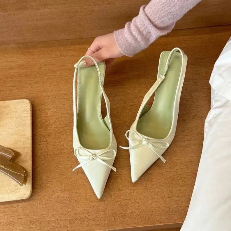 2026 New Slip on High Heel Women Sandals Fashion Butterfly-knot Singbacks Pumps Stripper Party Female Sandalias