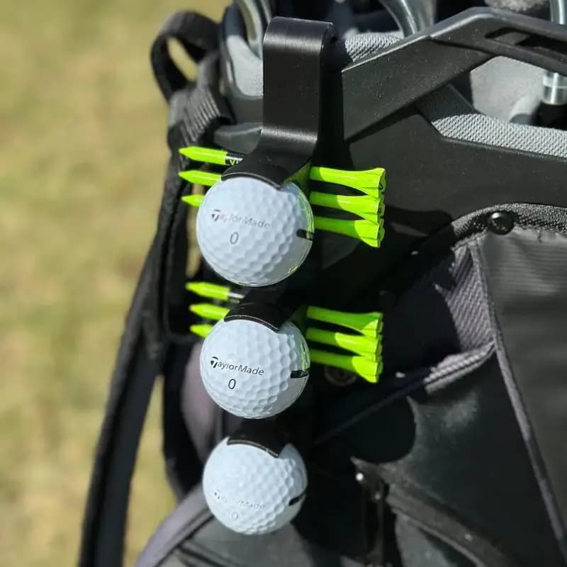 Porta cintura per palline da golf Organizer per clip da cintura per tee da golf Clip da cintura per organizer per palline da golf resistente agli urti per sacca da golf Accessorio facile