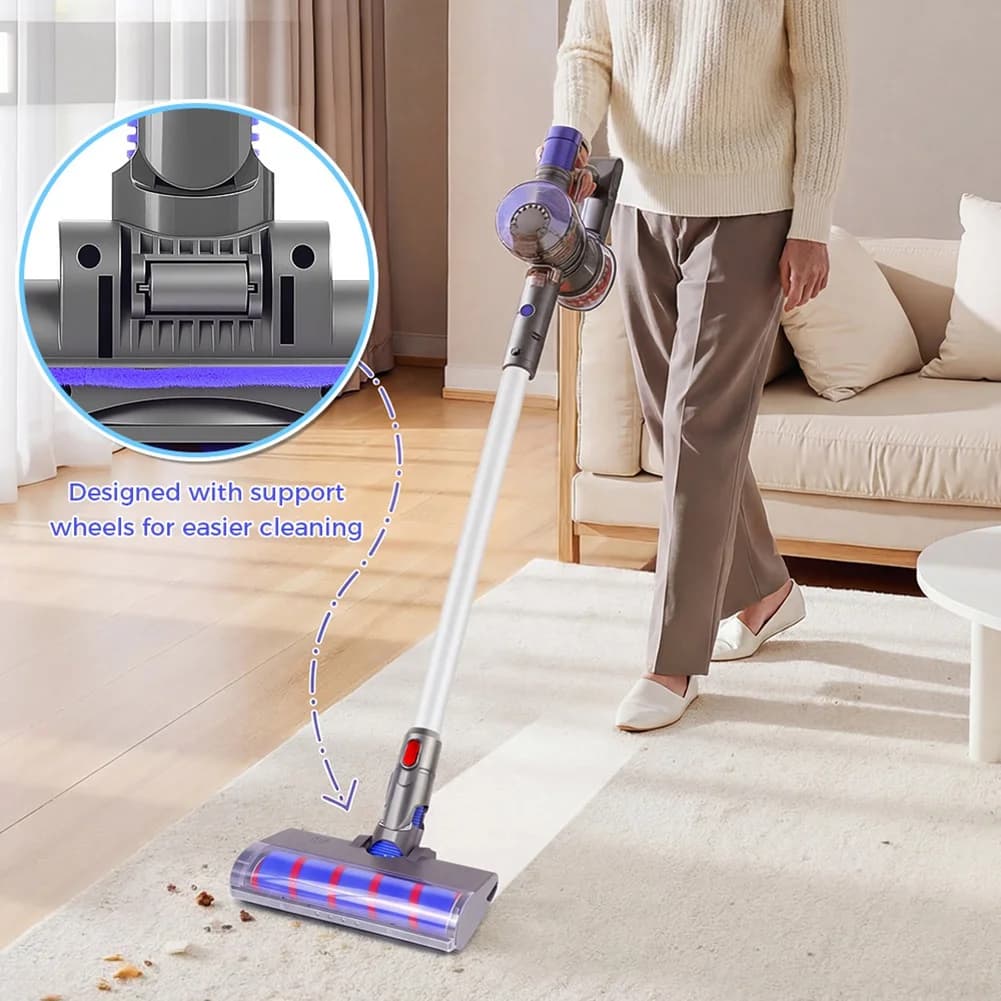 【NUOVISSIMO】Per aspirapolvere Dyson V7 V8 V10 V11 V15, spazzola di ricambio con rullo morbido per aspirapolvere
