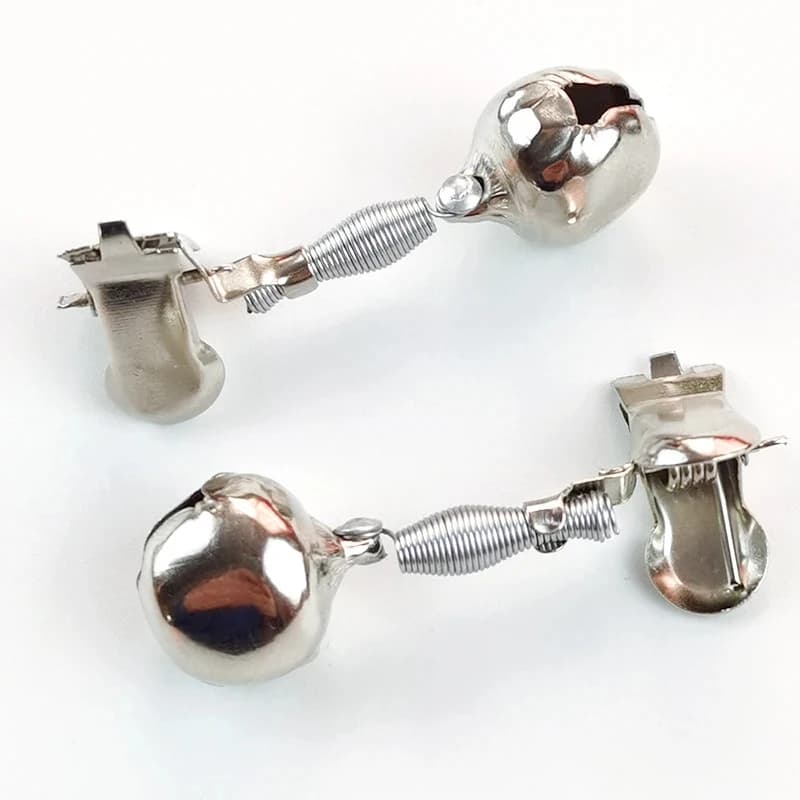 5PCS Punte di allarme da pesca portatili Campana singola Clip di avviso forte per canne da pesca notturne Allarmi per esche Accessori da pesca facili da usare