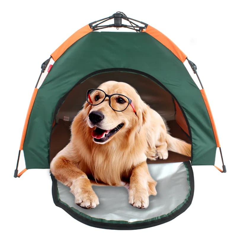 Tenda pop-up automatica per animali domestici Protezione UV impermeabile Riparo pieghevole per cani e gatti Trasportino portatile per viaggi in auto da campeggio all'aperto