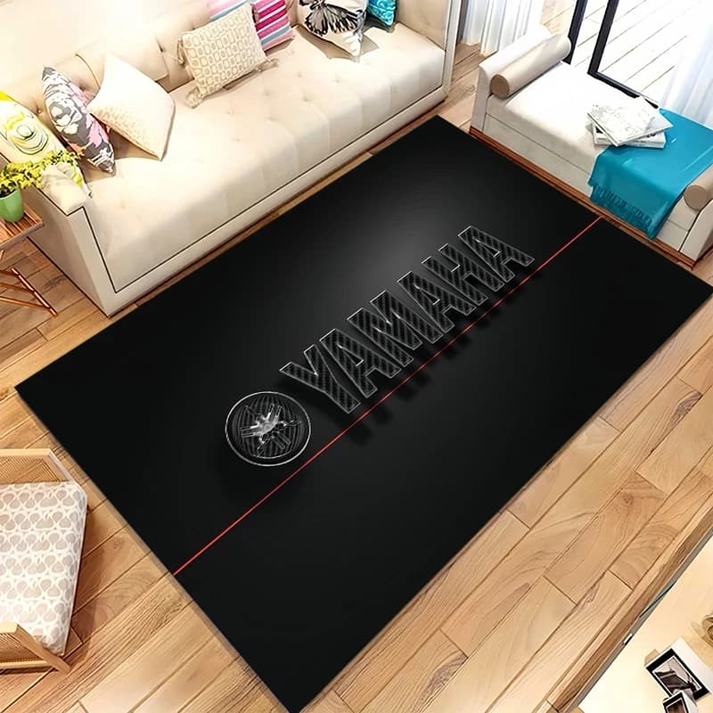 VIKAMA Cool Yamaha Logo Area Rug Tappetino antiscivolo resistente alle macchie, durevole e lavabile, per garage, ingresso, camera da letto
