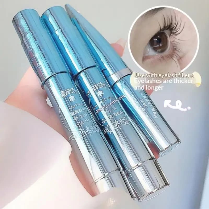Gege Bear Black Long-Term Waterproof Mascara to stretch and curve eyelashes, cosmetic for eye makeup