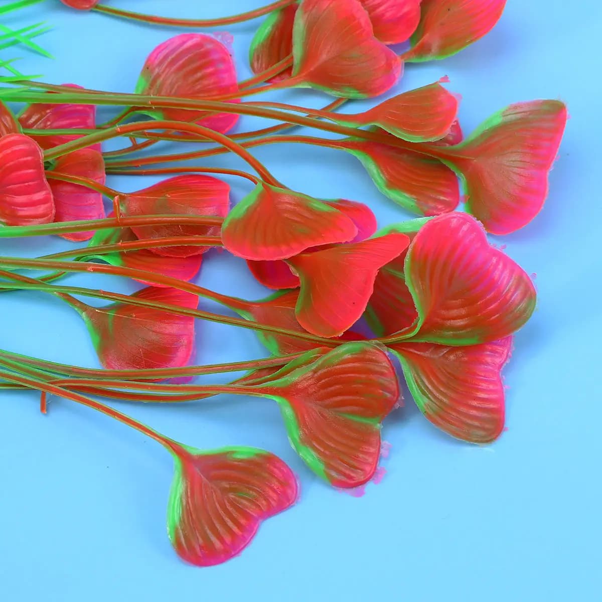40 cm plastic artificial plants for aquarium, fresh and salt water aquarium decorations, realistic ornament with base.