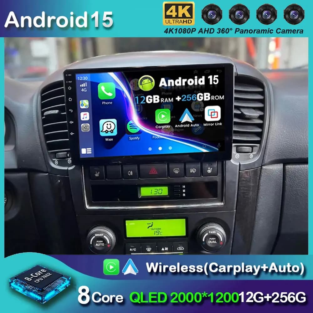 Android 15 For Kia Sorento BL 2002 2004 2005 2006 2007 2008-2011 Autoradio Multimedia Video Player GPS navigation 4G