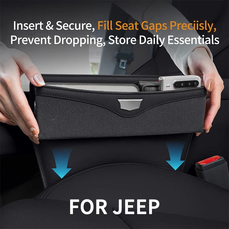 Fit For JEEP Car Seat Gap Storag Organizer Box Grand Cherokee Renegade Wrangler Premium Exquisite Car Interior Accessories