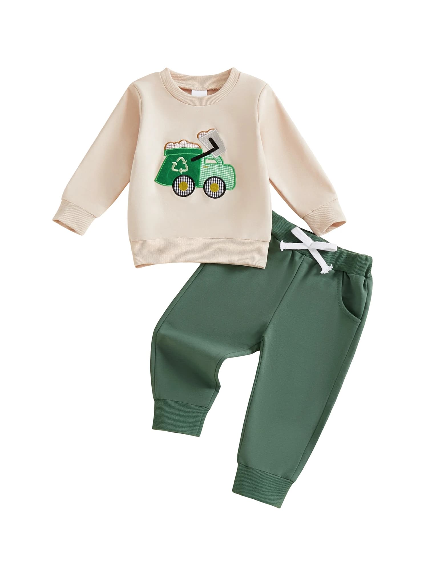 Set di leggings con cappuccio con ricamo unicorno a maniche lunghe per bambina da 2 pezzi, vestiti comodi per le giornate fredde