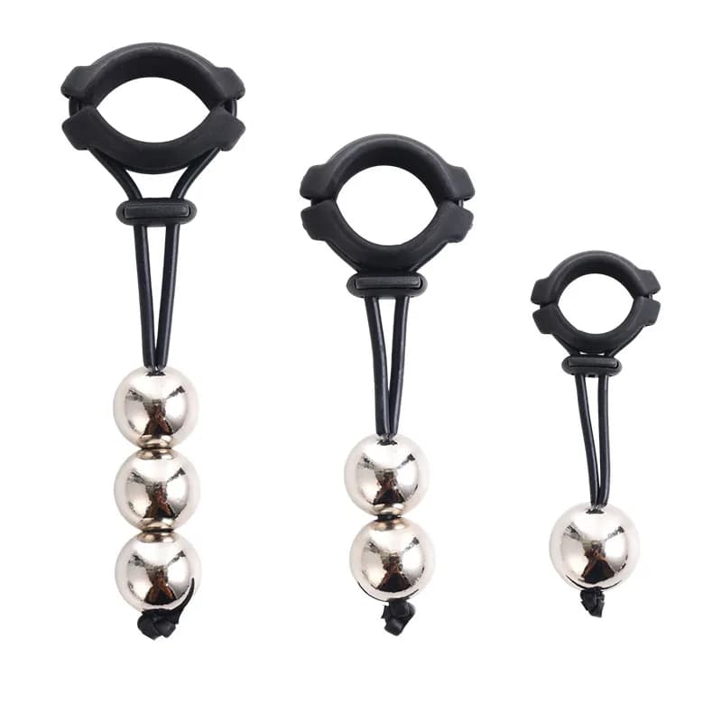 BDSM Weight Bearing Penis Ring - 18+ Enlargement Stretcher Extender, Semen Lock Exercise Device Adult Products Sex Toy for Men