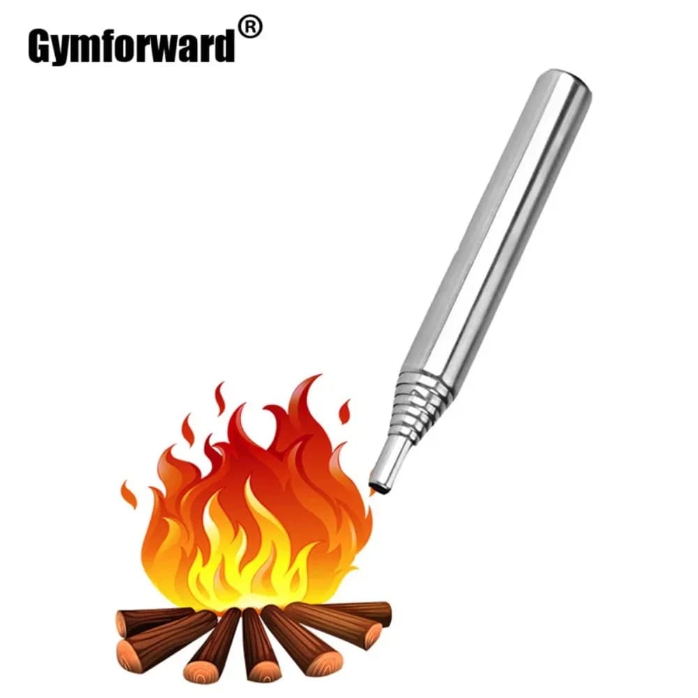 Outdoor Survival Tool Fire Starter Tool Kit Camping Tool Foldable Pocket Picnic Blower Air Sandblasting Pipe Retractable