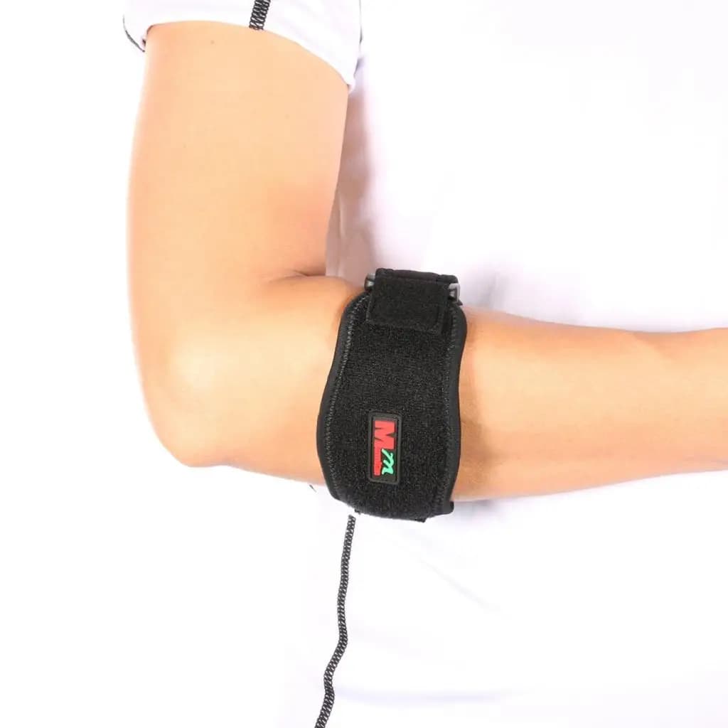 Cinghia per gomito da tennis regolabile da 1 pezzo per supporto per golfisti epicondilite, cuscinetto di supporto per ginocchio in EVA equipaggiamento protettivo pallacanestro pallavolo