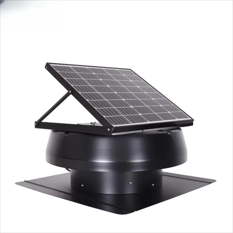 Ventilatore di scarico per soffitta ad alta velocità con pannello solare Ventilatore di ventilazione industriale commerciale per tetto industriale a flusso assiale