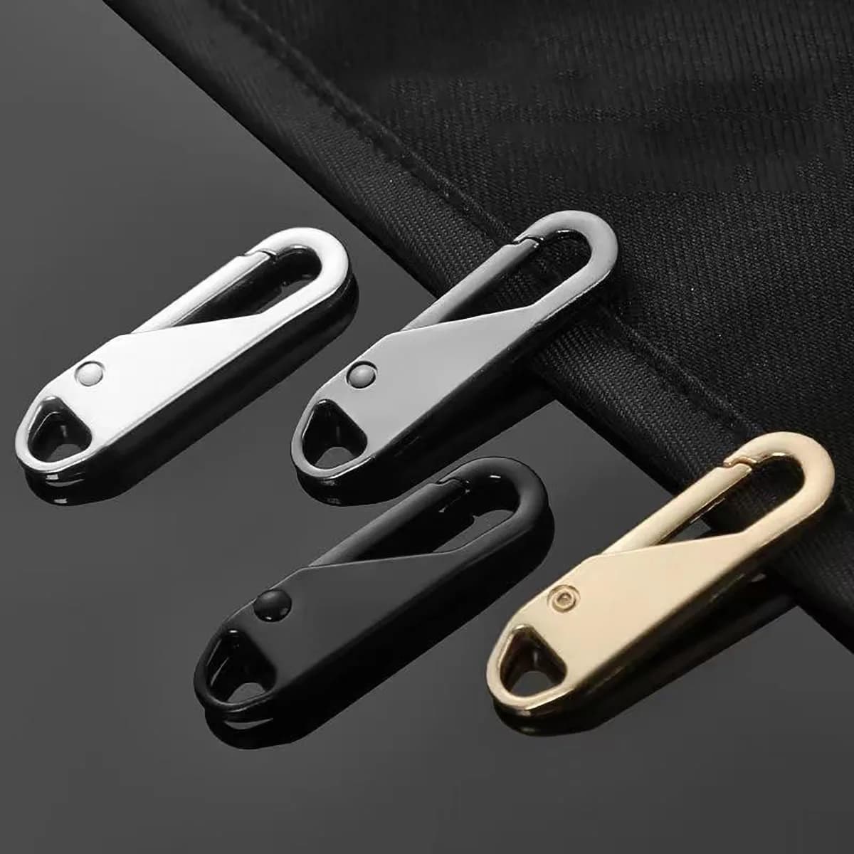 10Pcs Zipper Slider Instant Universal Repair Kit Replacement for Broken Buckle Travel Bag Suitcase Tent Backpack Zippers