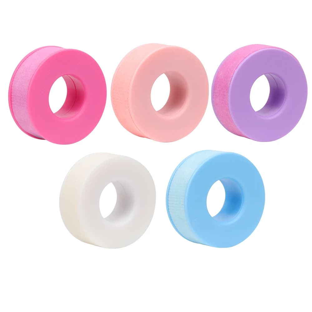 5PCS Nastro per estensione ciglia in gel di silicone non tessuto Adesivo Isolamento Nastro per ciglia sensibile traspirante Resistente ai microporti