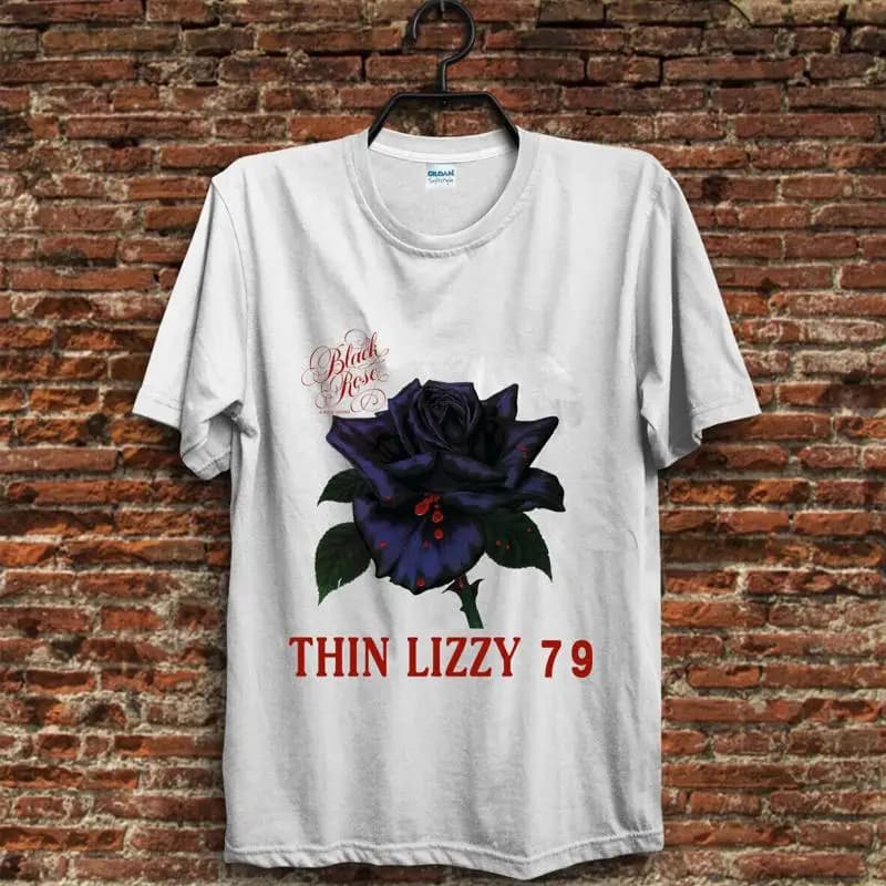 Maglietta Thin Lizzy The White Rose Tour All Size S 4XL Eg487Model