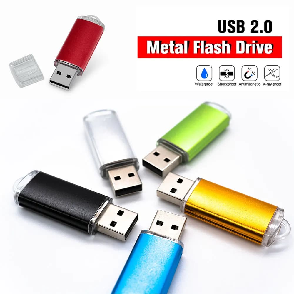 Chiavetta USB 2.0 in metallo 128GB 64GB 32GB ad alta velocità 16GB 8GB 4GB memoria Flash chiavetta USB U disco 2.0