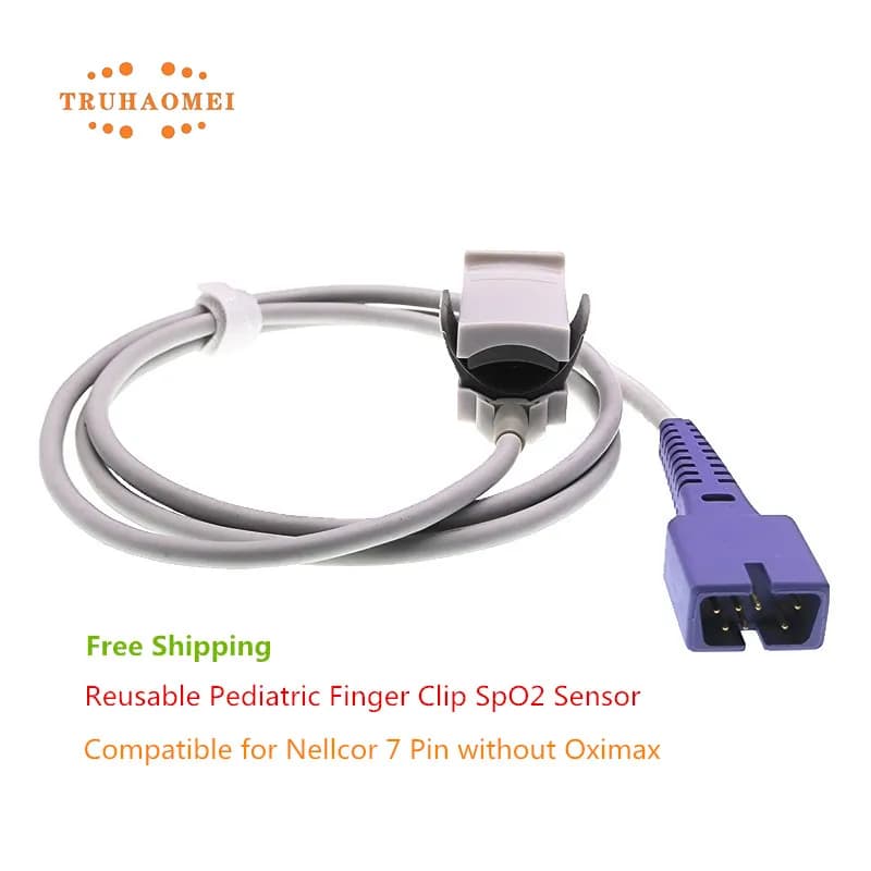 7 pin reusable SpO2 sensor for pulse sensor Nellcor Patient Monitor SaO2 sensor without Tech Oxi- short cable Max