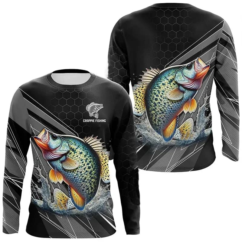 Camicia casual con stampa 3D Bass, unisex, per attività all'aperto, traspirante e ad asciugatura rapida, per tutti i giorni, a maniche lunghe, perfetta come regalo.