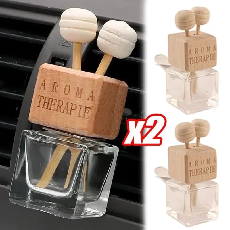 Empty Glass Bottle Clip for Car Perfume Clips for Car Deodorant Bottle Cute Car Clip for Perfume Air Strut Aromatherapy Car Accessories