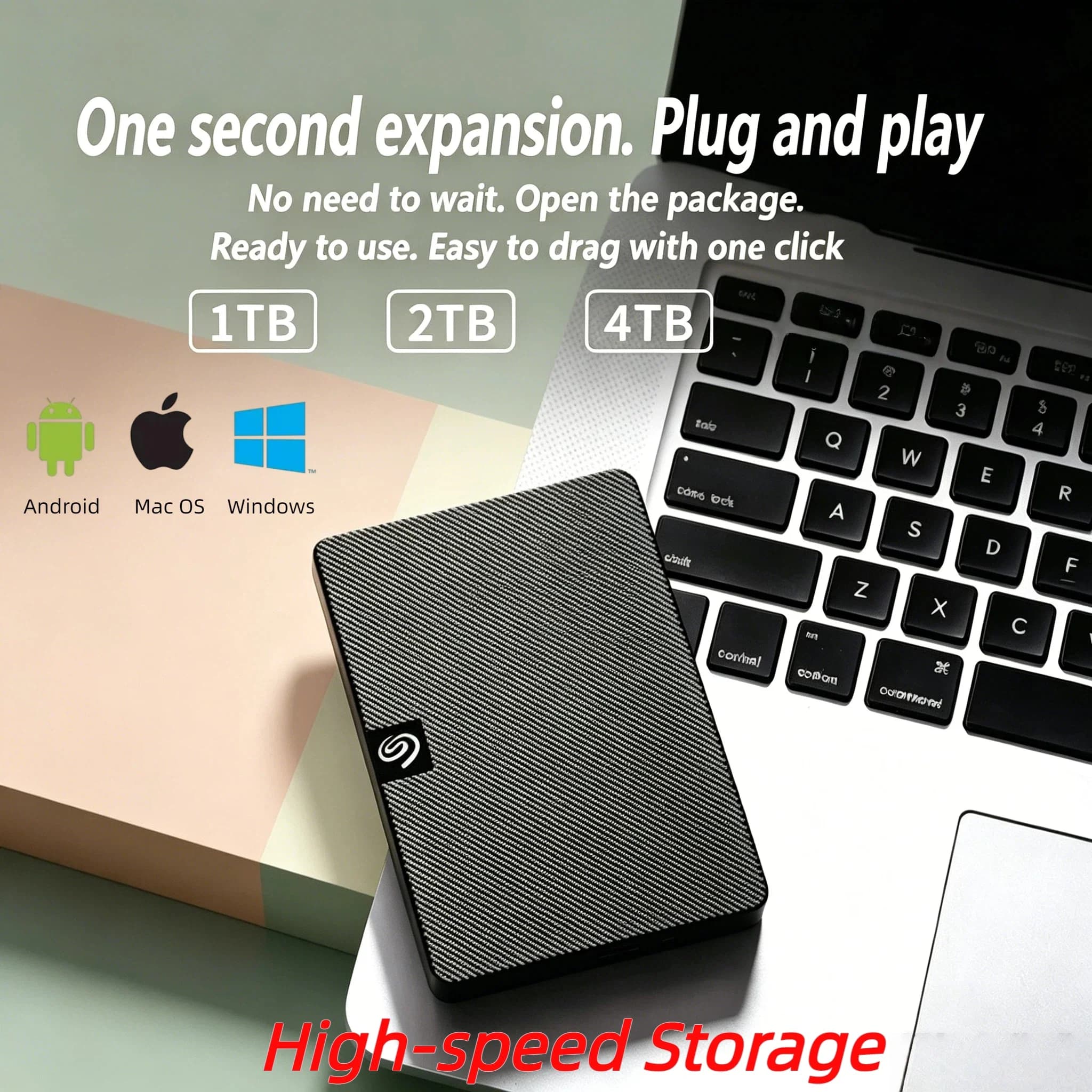 OEM per Seagate Expansion USB3.0 HDD 500GB 1TB 2TB Disco Rigido Esterno Portatile da 2,5 Pollici per PC Desktop