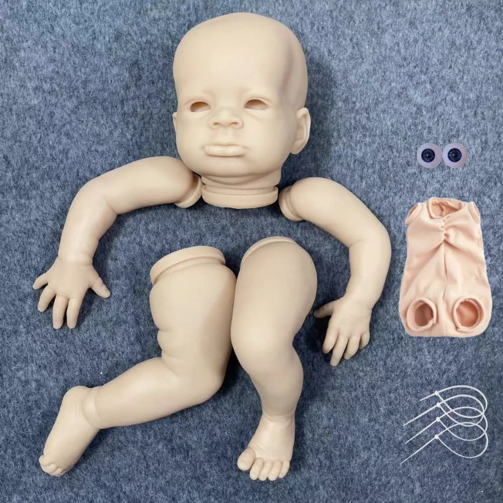 20 pollici Reborn Baby Doll Kit Lanny Nuovo Viso Realistico FAI DA TE Incompiito Non Verniciato Bambole In Vinile Parti Reborn Baby Doll Stampo