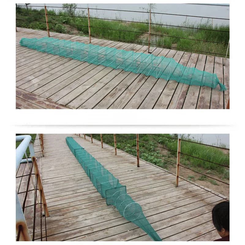 Gamberetti gabbia rete da pesca Catcher trappola pieghevole portatile per granchio gamberi aragosta gamberetti gabbia rete da pesca Catcher Trap