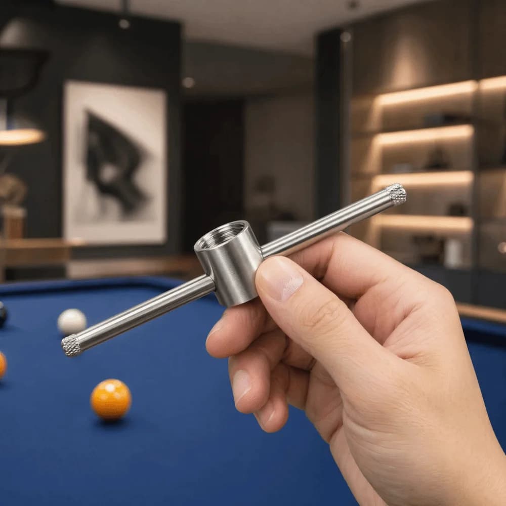 11PCS Stainless Steel Billiard Cue Tip Shaper Tip Compressor Design Threaded Pool Cue Tip Compressor Durable Construction