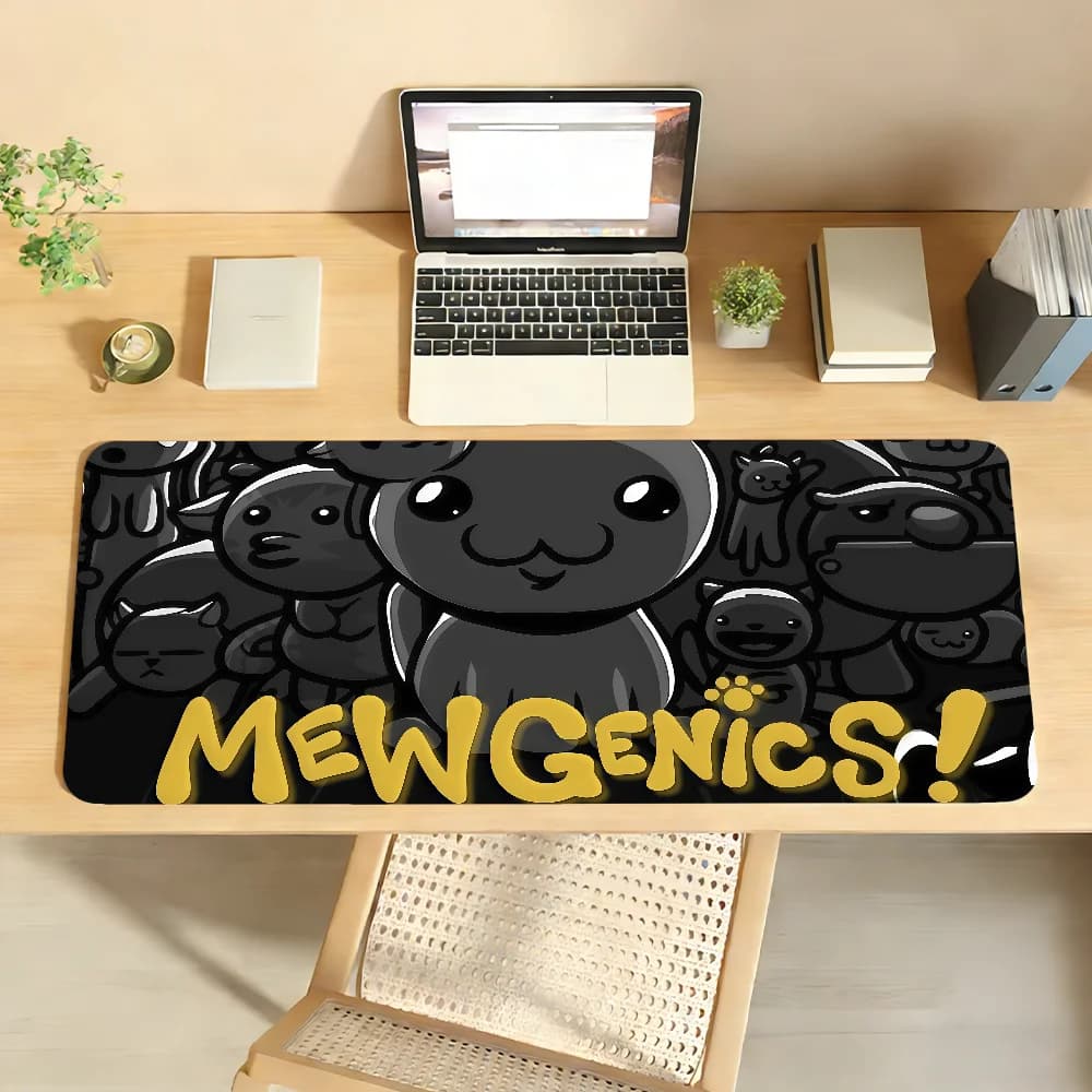 Tappetino per Mouse da Gioco Mewgenics 2026, Antiscivolo con Bordo Bloccato, Tappetino da Scrivania per PC e Laptop, Accessori in Gomma per Ufficio, Tappeto XXL per Tastiera