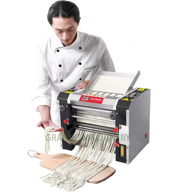 Macchina Commerciale per Noodles ad Alta Potenza 2200W, Macchina per Pasta Fresca Rotonda e Piatta, Prezzo di Vendita