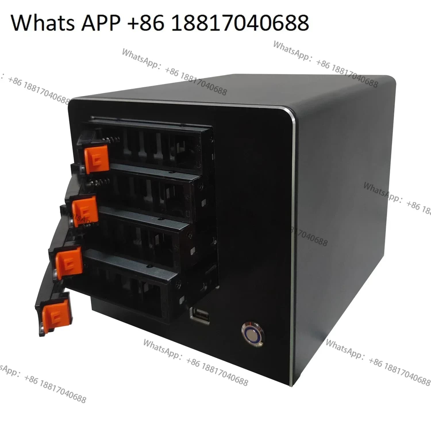 Black Synology four-disk NAS snail interstellar storage chassis（Single chassis without backplane）