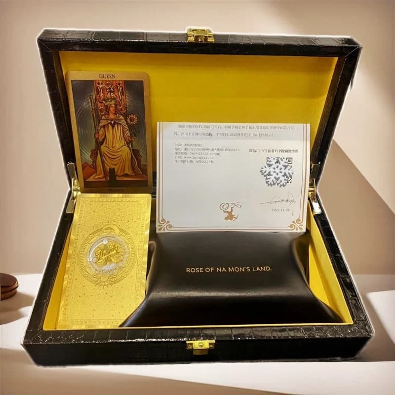 Carta dei tarocchi intelligente con confezione regalo con chip, collezione di carte dei tarocchi classiche per principianti