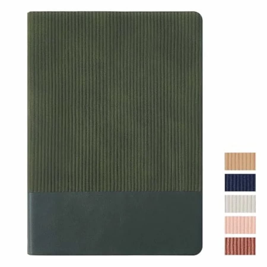 Dotted Journal Notebook Soft Cover PU Leather Journaling Notebooks for Women Men Writing Work Office School 160 Pages 100 GSM T
