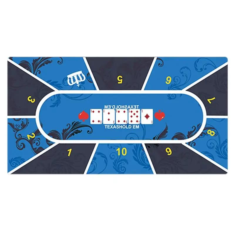 Tappetino da tavolo da poker Tappetino da gioco in gomma Tovaglia con layout da poker Tappetino da tavolo per intrattenimento domestico Sala giochi da tavolo Amico
