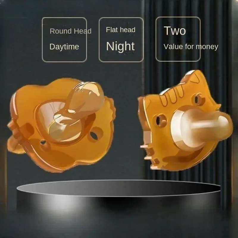 Ciuccio per bambini in silicone quotidiano e notturno Silicone per uso alimentare Succhietto per neonato Manichini in tinta unita Capezzolo in silicone per Bebe