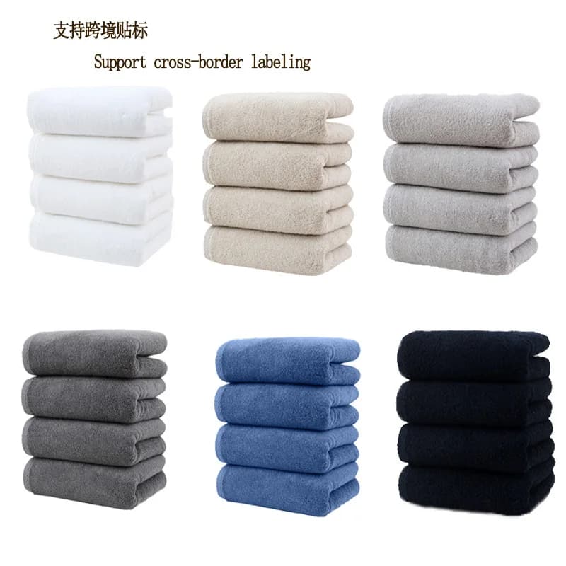 Set di 4 asciugamani in cotone, 78*33 cm, 30,7*12,99 pollici, altamente assorbenti, morbidi, delicati sulla pelle e durevoli, possono essere utilizzati per il bagno di casa, il lavaggio del viso, il bagno, i viaggi,