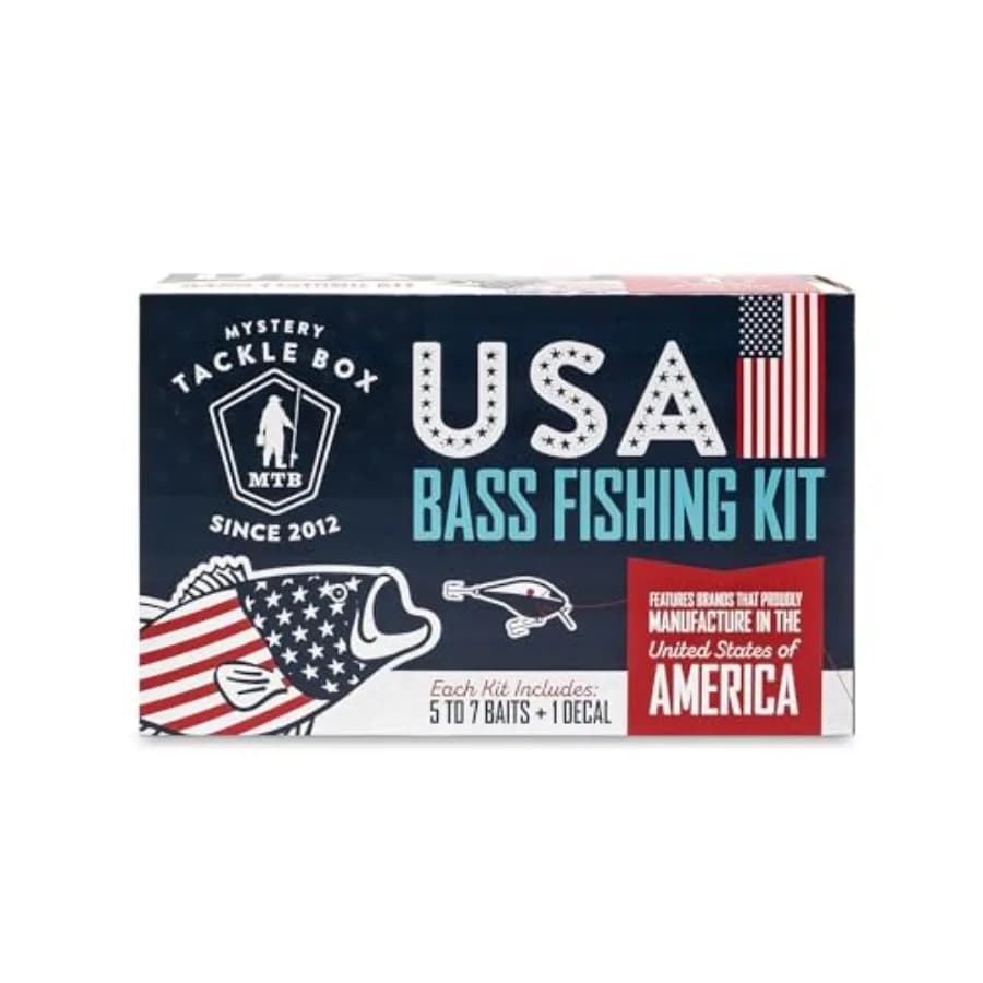 Mystery Tackle Box Kit di Esche per Pesca al Bass di Acqua Dolce (Largemouth e Smallmouth)