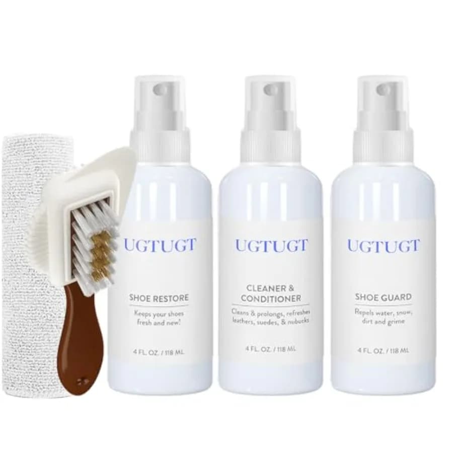 Shoe Cleaner Kit with Shoe Cleaner, Shoe Waterproof, Shoe Care with Shoe Brush and Cleaning Towel, Removes Dirt, Ideal for Sued