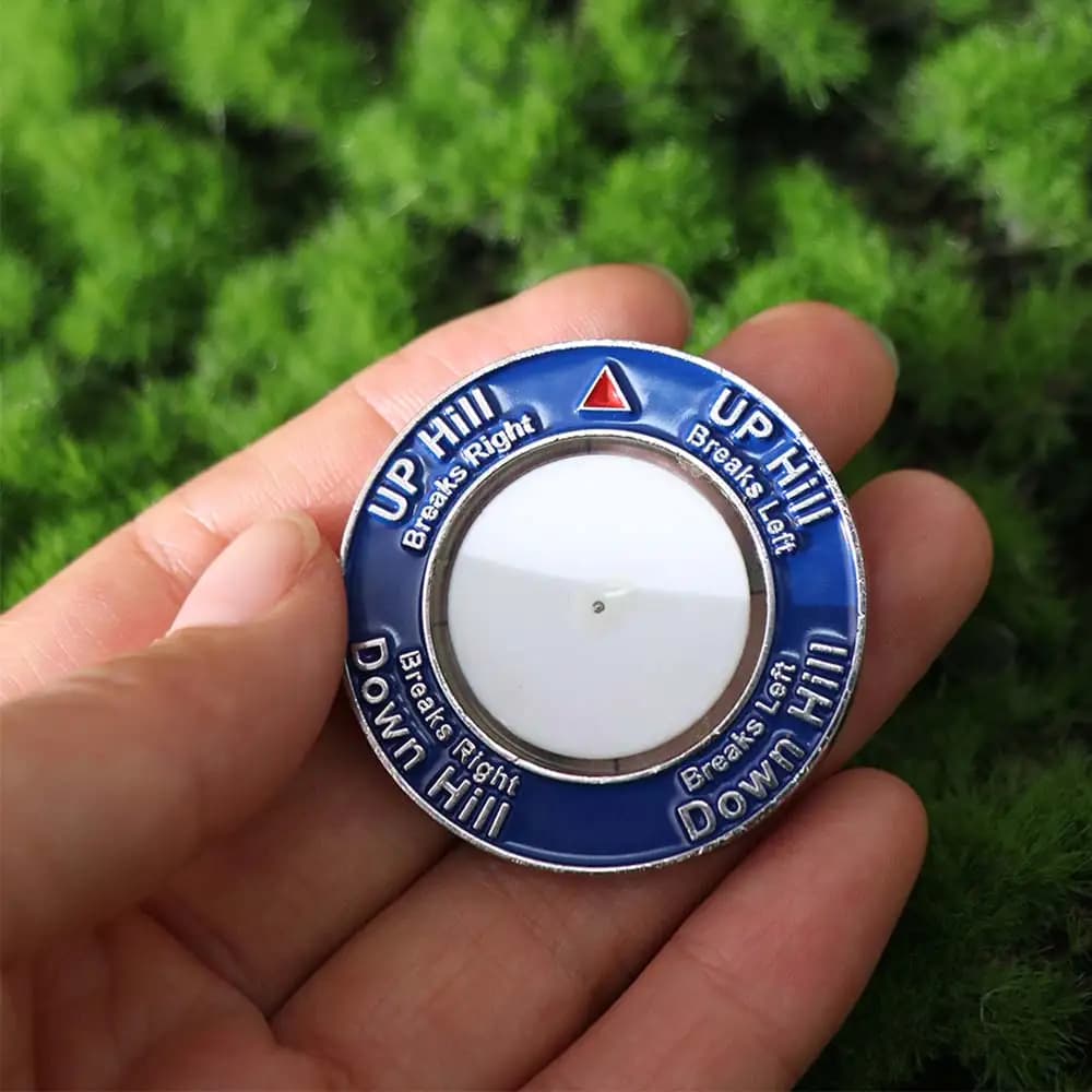 Strumento di allenamento per il golf ad alta precisione: Livella per palline da golf facile da usare, design versatile, livella a bolla per il golf