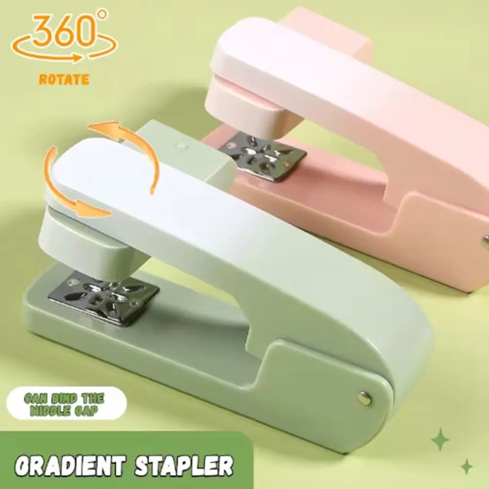 Cucitrice da Tavolo Rotante a 360 Gradi, Utilizza Graffette 24/6 e 26/6, Macchina per Cuciture Facile da Usare, Rotante, Senza Sforzo, Durevole