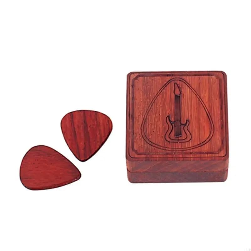 Plettri per chitarra Scatola porta plettri in legno Plettri per chitarra per chitarristi