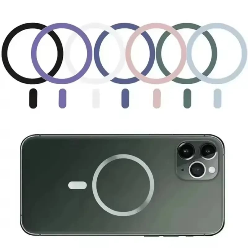Anello magnetico universale con piastra metallica per caricabatterie wireless Magsafe Adesivo in lamiera di ferro Magnete Supporto per telefono per auto Mini adesivo