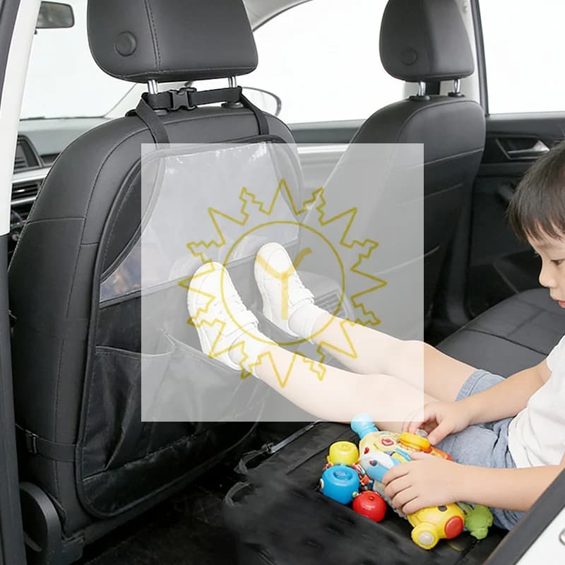 1 Pezzo Tappetino Anti-sporco per Auto per Bambini, Protezione Universale per Sedile Posteriore Auto con Tasche Portaoggetti