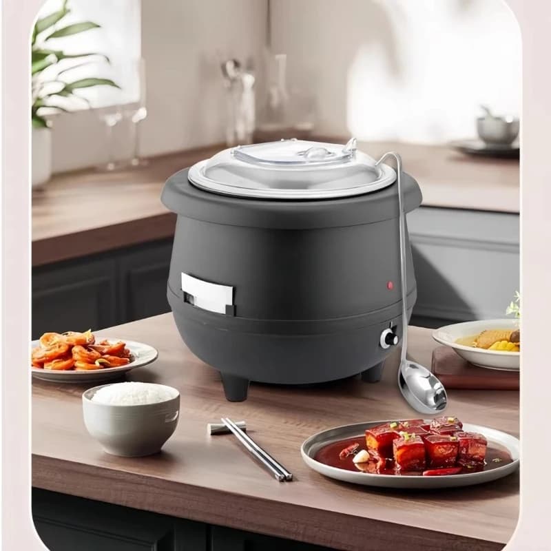 Stainless steel inner lining soup kettle for 10 liters electric coffee heater for commercial buffet for restaurant use